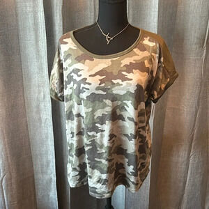 Lucky Brand Camo Blouse